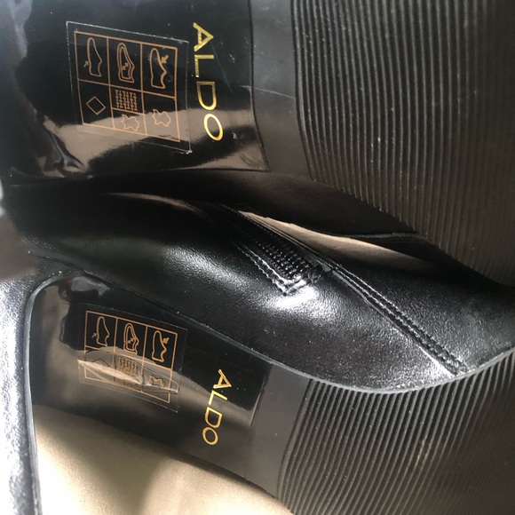 Aldo Black Leather Boots - Picture 10 of 15